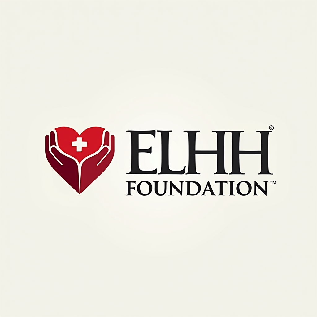 ELH Foundation - Philanthropy, Grantmaking, and Voluntarism logo featuring a stylized heart and hands symbol representing compassion and community support