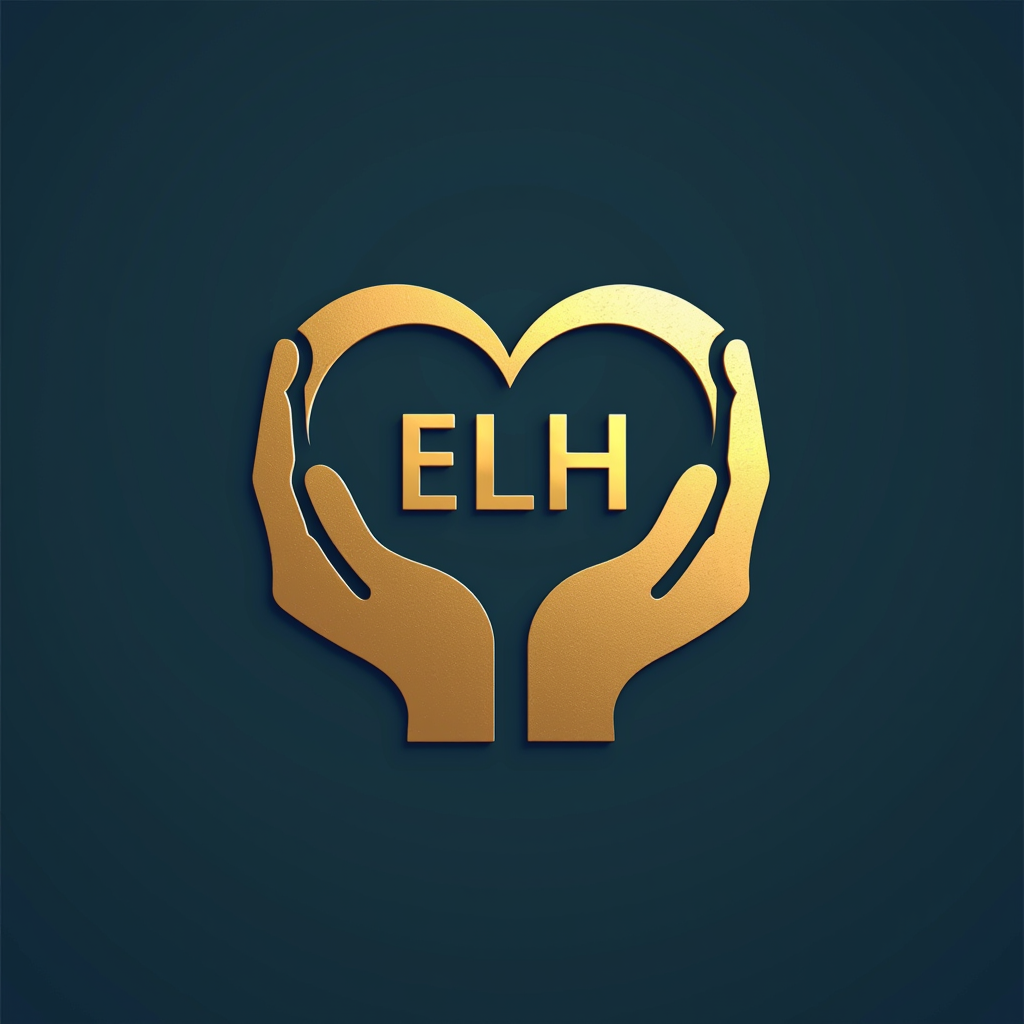 ELH Foundation - Philanthropy, Grantmaking, and Voluntarism logo featuring a stylized heart and hands symbol representing compassion and community support